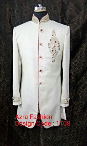 Cream Color Indo Western Sherwani