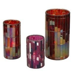 Mosaic Glass Candle Stand