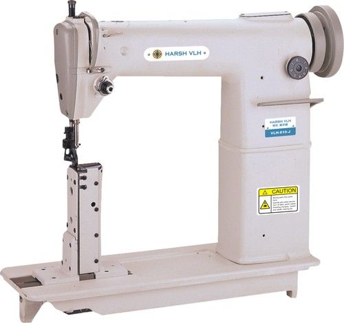 Single Needle Post Bed Sewing Machine - Vertical Hook & Spring Return Reverse Lever | Suitable for Roller Type Presser, Enhanced Thread Change Capability, Ideal for Leather Works