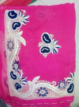 Designer Pink Saree