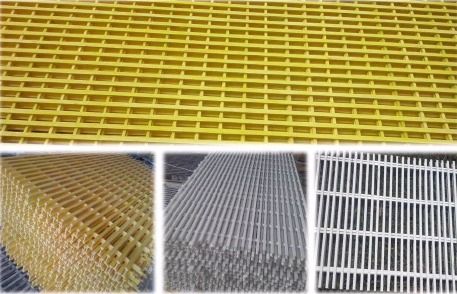 FRP Pultruded Grating - Premium Quality Fiberglass Reinforced Plastic , Dimensional Accuracy & Optimized Finish