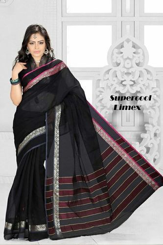 80 count chettinad cotton kanchi border saree – www.vannamayil.com