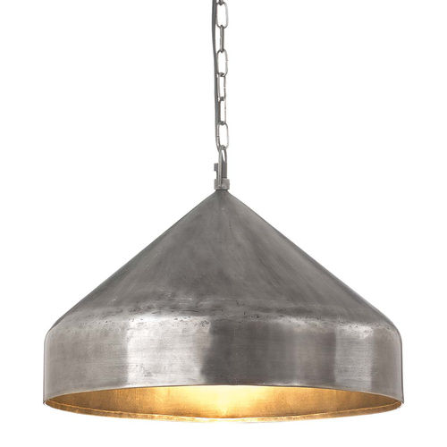 Pendant large Lamp Antique Zinc Finish