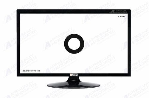 LCD Digital Visual Acuity I Chart 