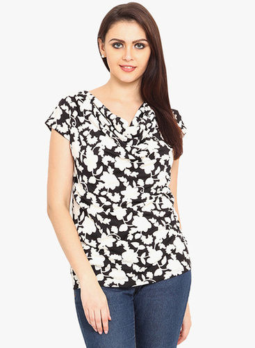 Black Printed Blouse