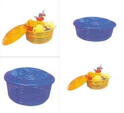 Plastic Fruit Basket - Round Mesh Design, Customizable Sizes for Various Needs