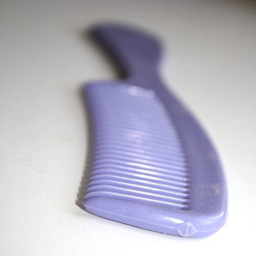 Purple Plastic Hair Comb