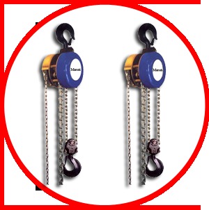 Chain Pully Block - 8 mm Grade 80 Alloy Steel, Heavy Duty Design with Screw & Friction Disc Braking Mechanism, Precision Machined Alloy Steel Gears