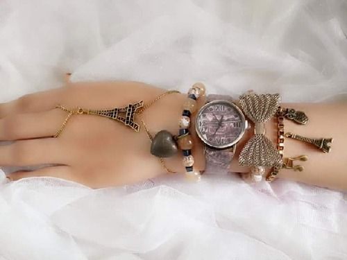Buy Kajaru Present Buy 1 Womens Watch And Get 1 Fancy Bracelet Online   399 from ShopClues