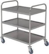 Stainless Steel Serving Trolley