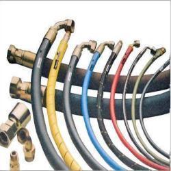 Hydraulic Rubber Hoses - Synthetic Reinforced with High Tensile Steel Wire | Tear Resistant, Flexible, High Pressure and Temperature Resistant, Scratch Resistant