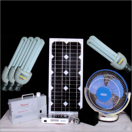 Solar Home lighting systems with DC fan