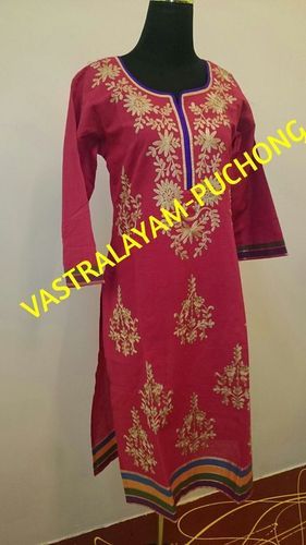 Chanderi Cotton Kurtis