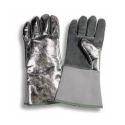 Aluminized Leather Gloves