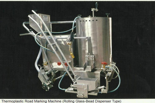 Thermoplastic Road Marking Machine (Rolling Glass-Bead Dispenser Type)