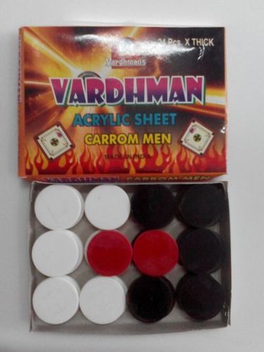 Acrylic Carrom Men