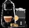 Black Single Sever Espresso Brewer With Induction Milk Frother