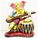 Ganesha With Sitar on tabla Gods Figures