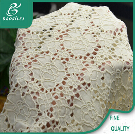 Cotton Lace Fabric By Yiwu Baoshilei Knitting Lace Co.,Ltd