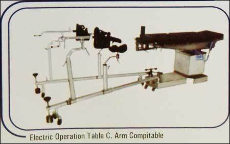 Electric Operation Table - C Arm Compatible, Central Column Design, Interchangeable Head & Leg Sections for Enhanced Surgical Precision