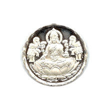 Laxmi Devi Silver Coin