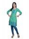 Green Kurta With Blue