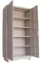 Multi Purpose Storage Cabinet - H-78" x W-36" x D-19" | Four Shelves, Five Compartments, Fireproof Material Option