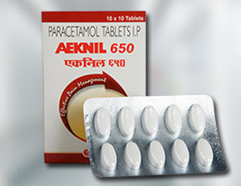 Aeknil 650 mg Paracetamol Tablets