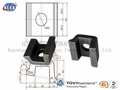 Rail Clamp With Bolt Rail Accessories