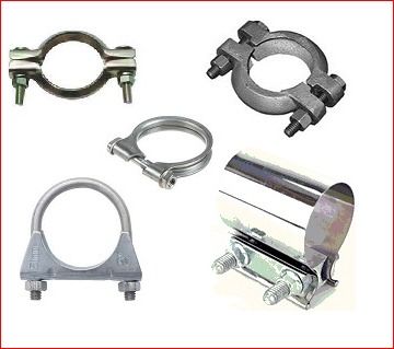 Exhaust Clamps - Premium Quality Steel, M8 & M10 Standards | Audi, Volkswagen, Citroen, Peugeot, Mercedes, Volvo, Universal Fit