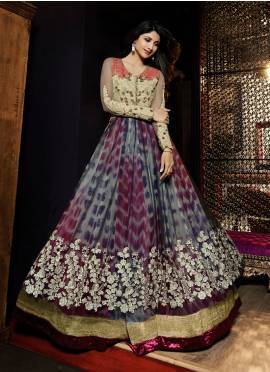 Incredible Multi Net Party Wear Anarkali Salwar Kameez Power Source: Ac Power