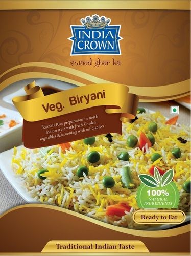 India Crown Vegetable Biryani (Ready To Eat)