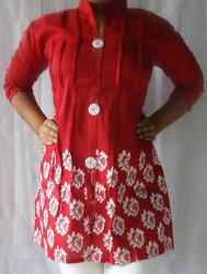 Cotton Rayon Printed Kurti