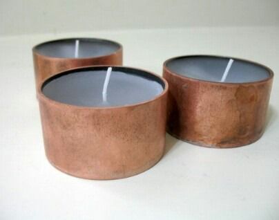 Copper Candle Pot (CII84)