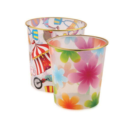 Fashion Design Plastic Crystal Waste Bin HL-087