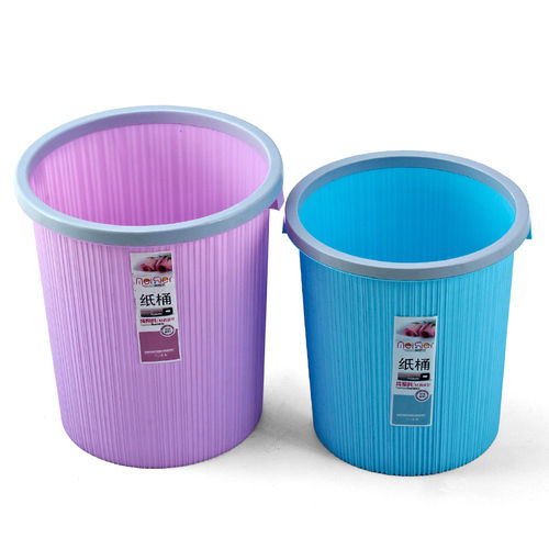 Plastic Round Open Top Waste Bin with Loop