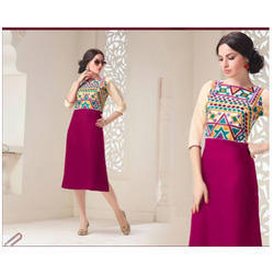 Exclusive Synthetic Kurtis