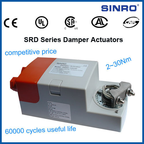 Damper Actuator - 2~30Nm Torque Range | Reliable Performance, 60000 Cycles Life, CSA Certified