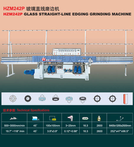 ग्लास स्ट्रेट-लाइन एजिंग ग्राइंडिंग मशीन 