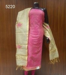 Ladies Pink Chanderi Suits