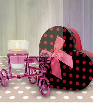 Chocolate Box With Tricycle Candle Holder