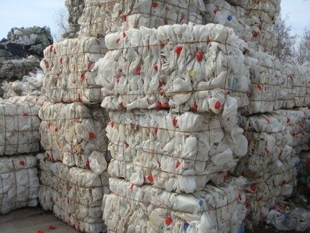 HDPE Milk Bottle Scrap