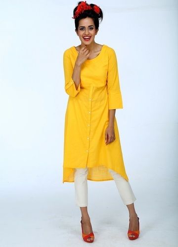 Button Skirt Kurta