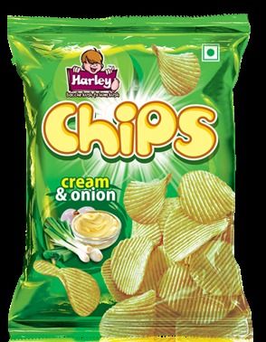 Cream and Onion Chips