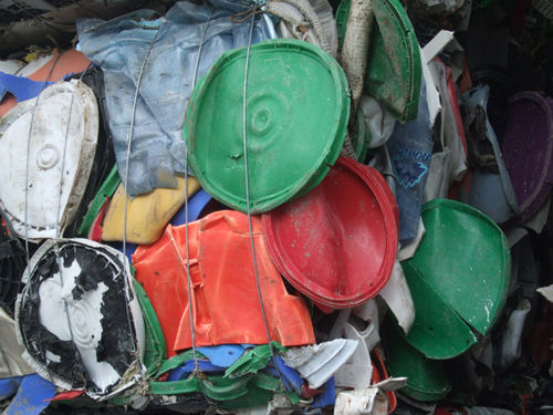 HDPE Bottles Plastics Scrap In Bales