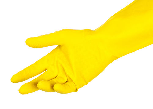 Yellow Medical Examination Gloves