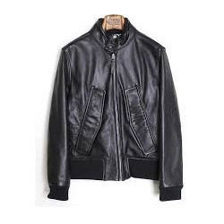 Leather Blouson Jacket