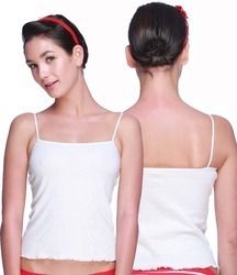 Ladies White Stylish Spaghetti Top