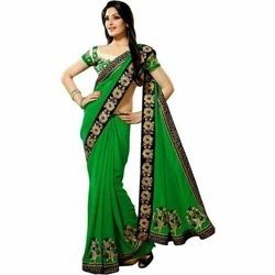 Ladies Green Sarees