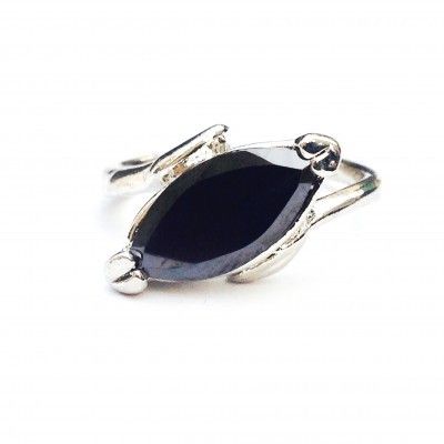 Black Stone Silver Ring